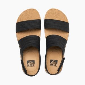 Reef Water Vista Sandal, size 5, color black/tan